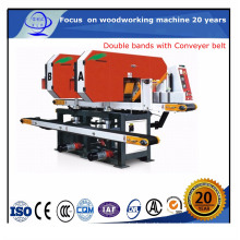 Two Heads Semi Auto China Horizontal Band Sawing Machine/ Band Sawmill Log Cutting Saw Machine/ CNC Automatic Band Sawing Machine Band Saw for Logs to Cut